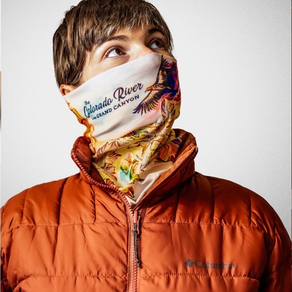 GRAND CANYON National Park Tube Neck Gaiter Colorado River Art Collab Boco Gear